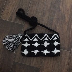 Black and White HandMade CrossBody